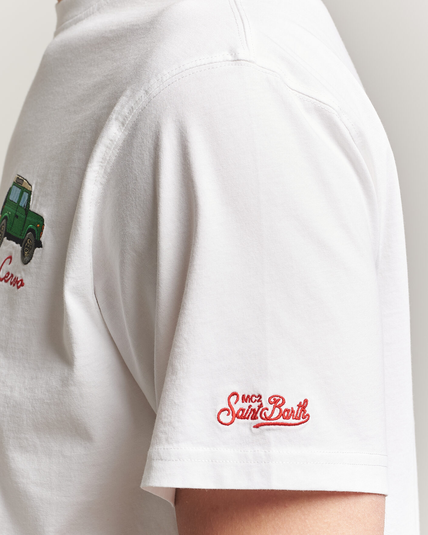 Mies | T-paidat | MC2 Saint Barth | Printed Cotton T-Shirt Car Cervo
