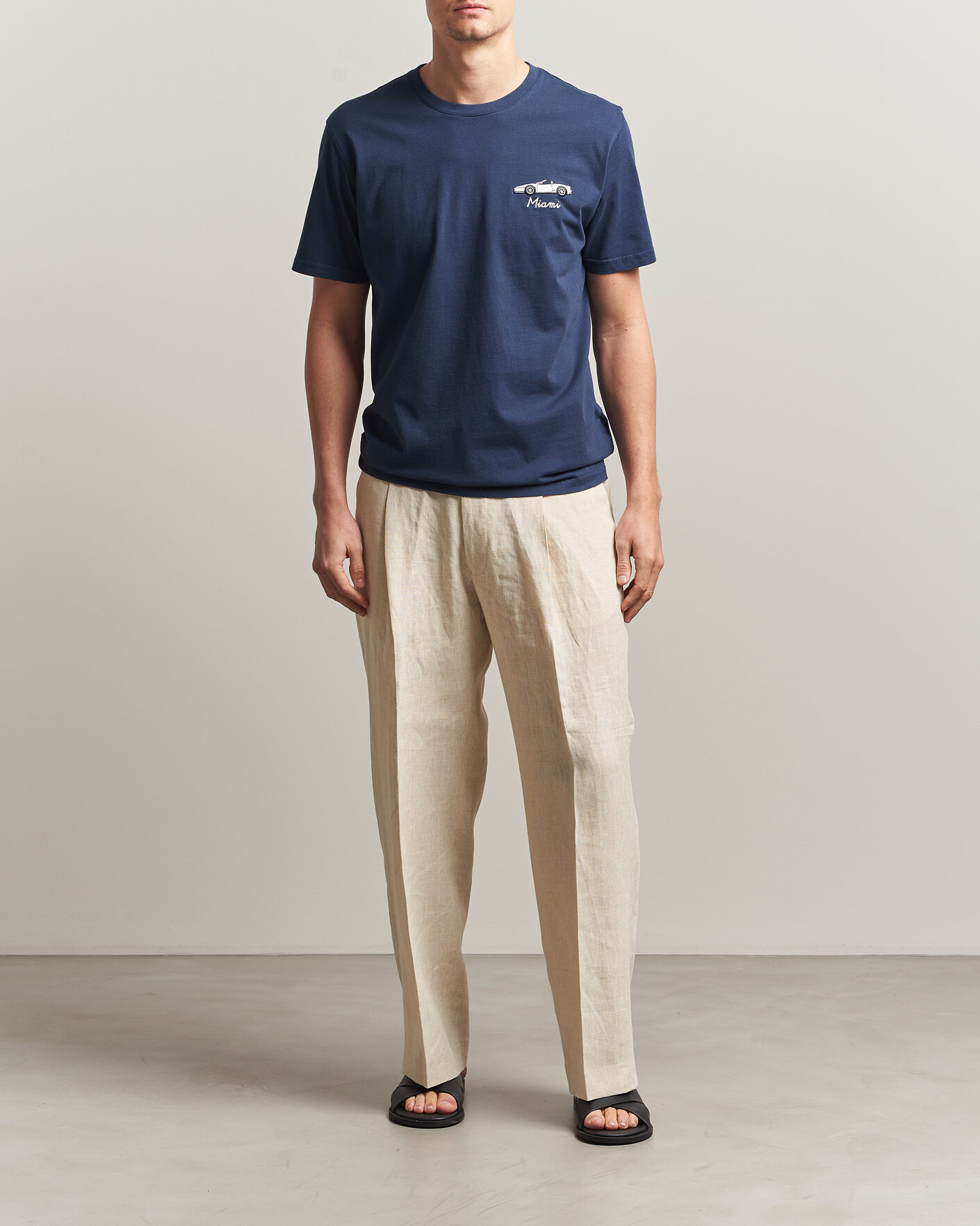 Mies | T-paidat | MC2 Saint Barth | Printed Cotton T-Shirt Car Miami