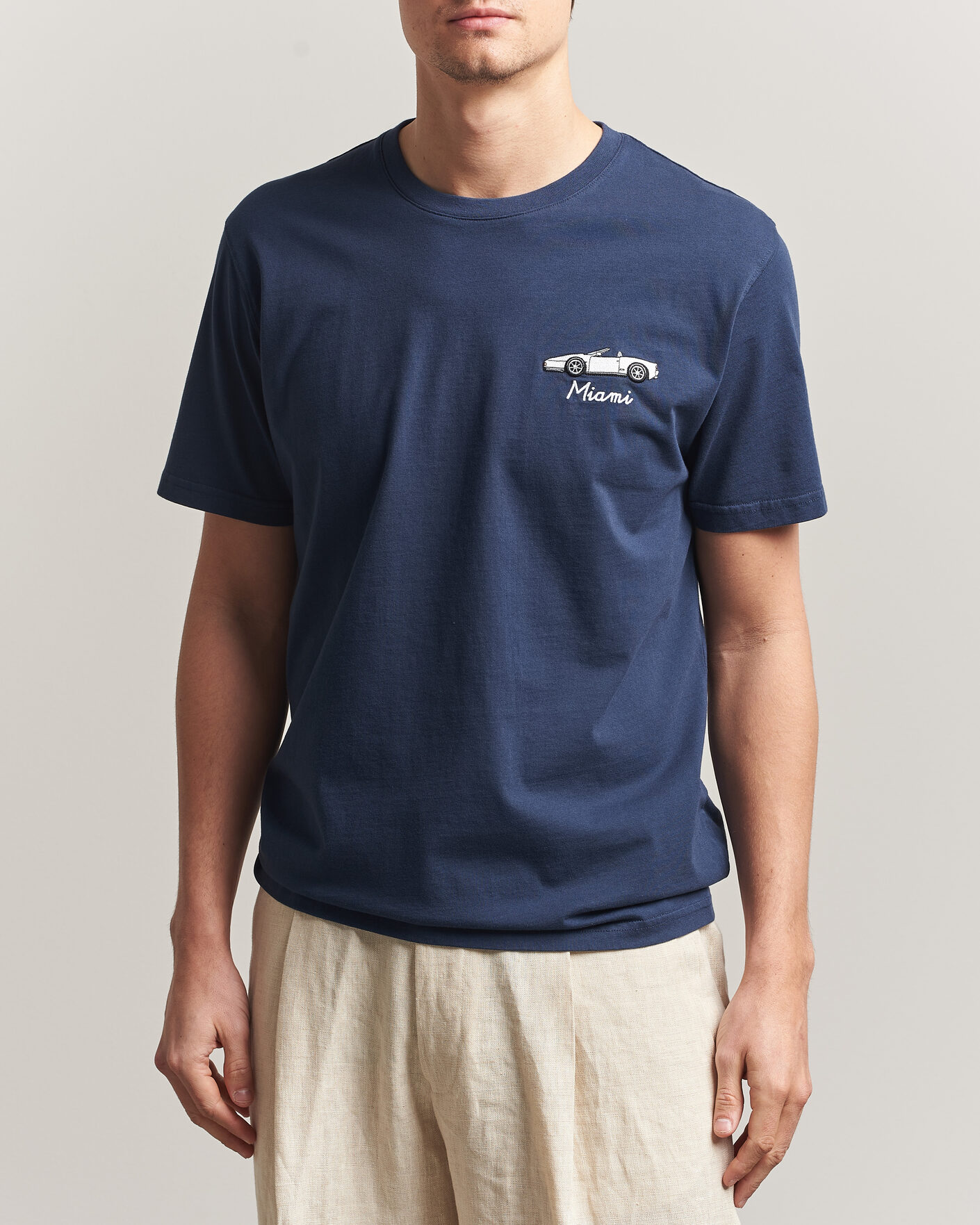 Mies | T-paidat | MC2 Saint Barth | Printed Cotton T-Shirt Car Miami