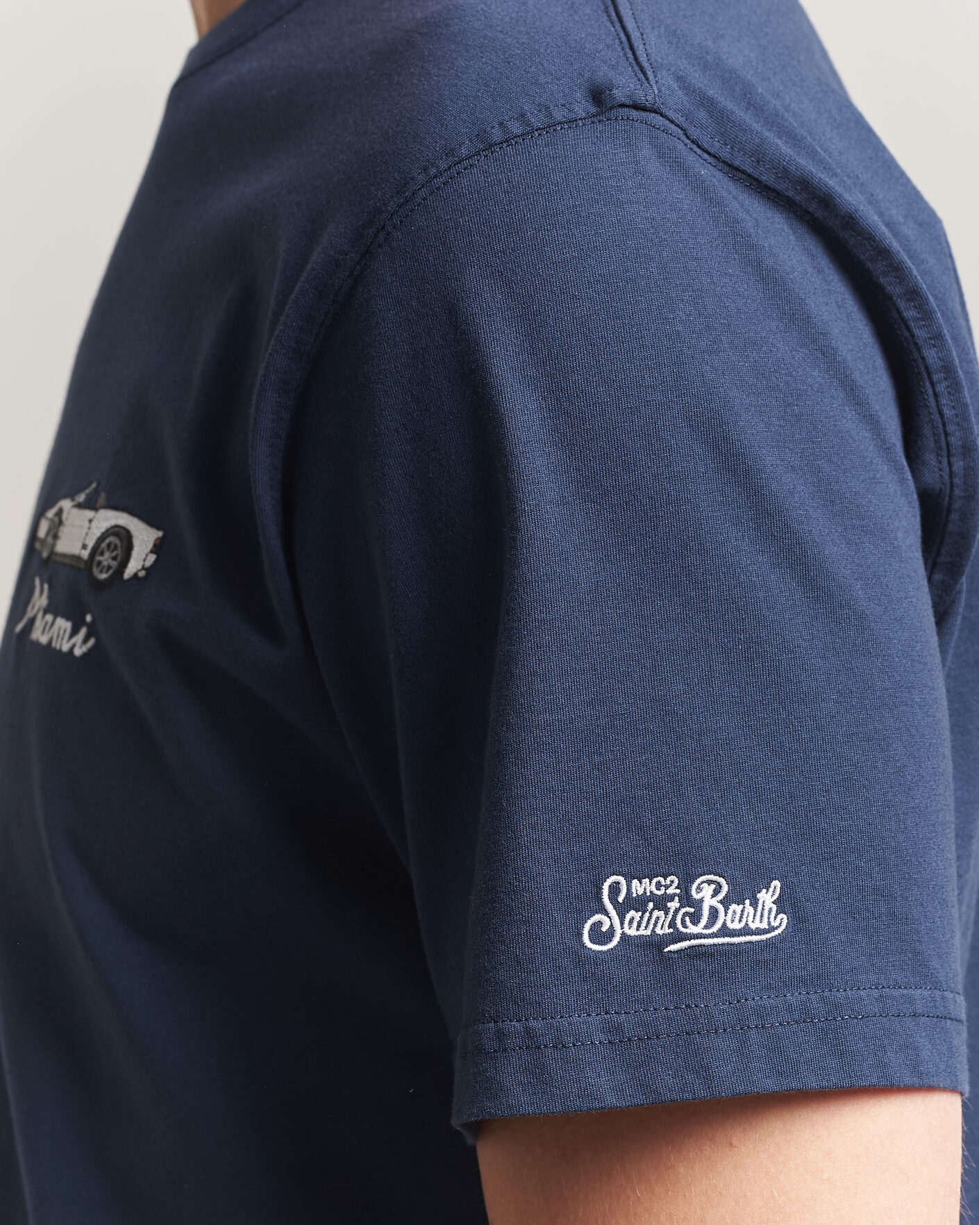 Mies | T-paidat | MC2 Saint Barth | Printed Cotton T-Shirt Car Miami