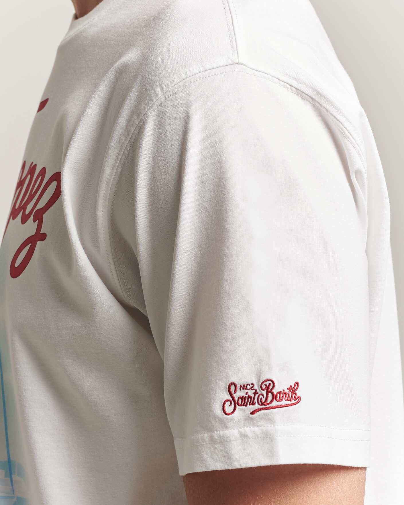 Mies | T-paidat | MC2 Saint Barth | Printed Cotton T-Shirt St Tropez Car