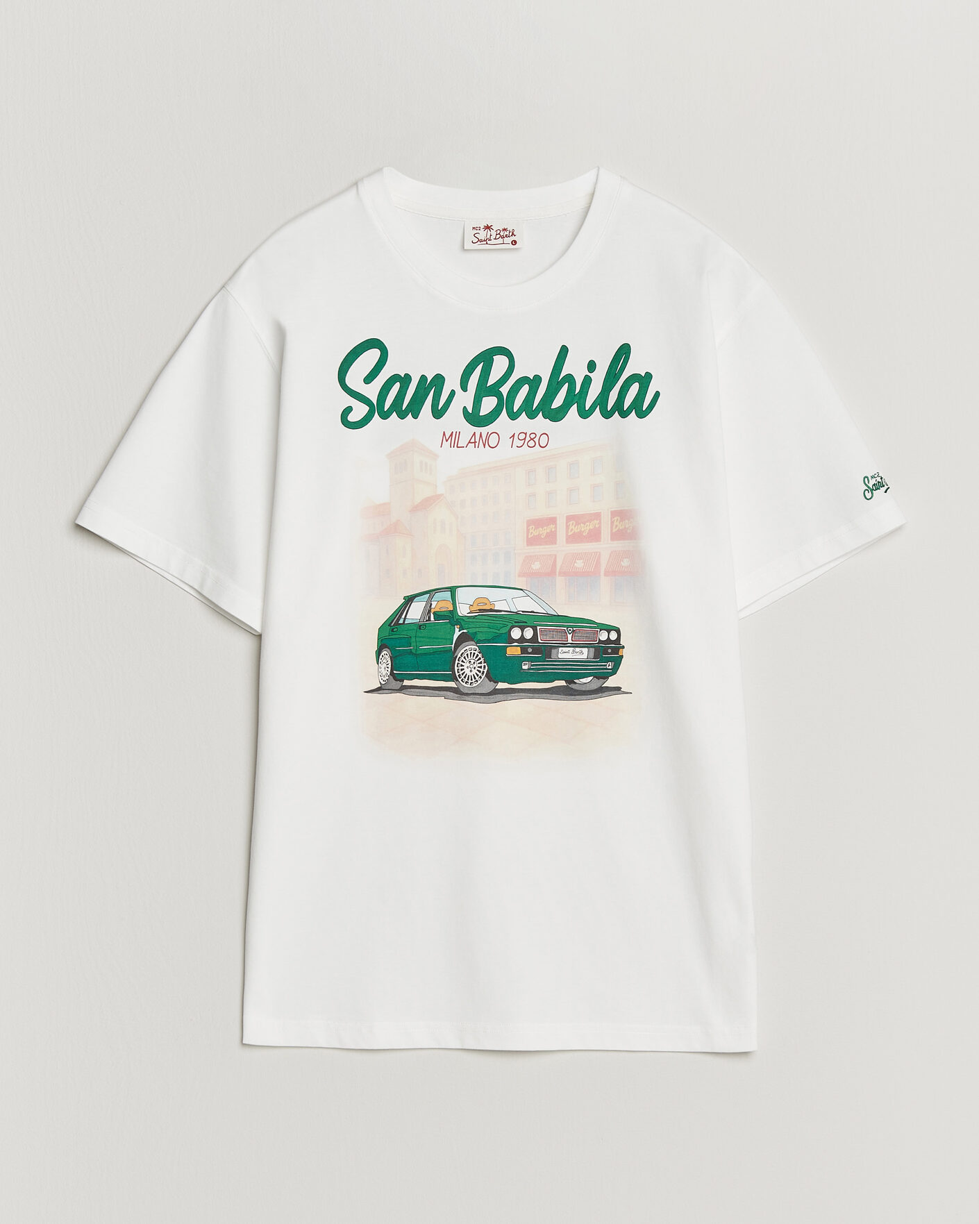Mies | T-paidat | MC2 Saint Barth | Printed Cotton T-Shirt San Babila Car