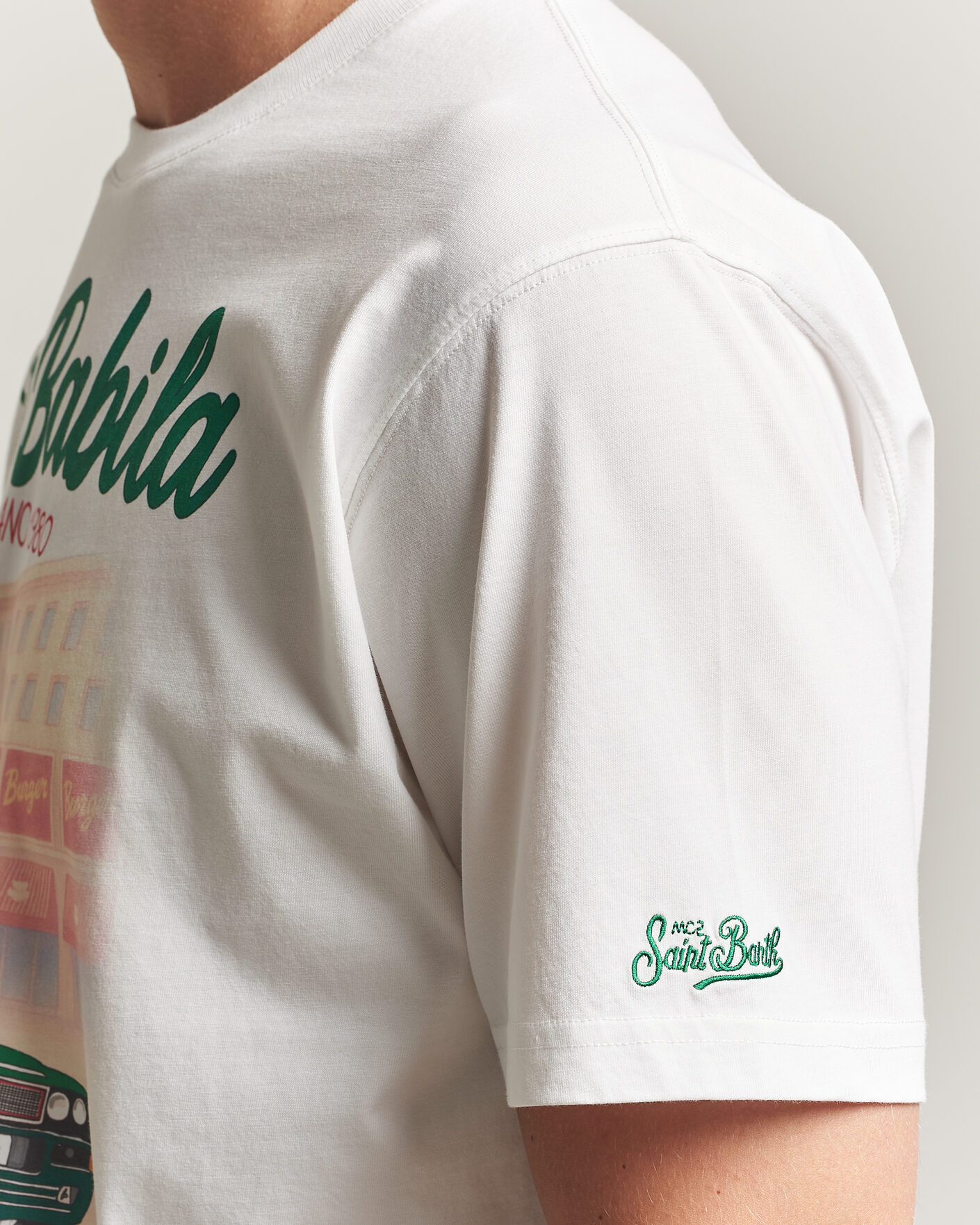 Mies | T-paidat | MC2 Saint Barth | Printed Cotton T-Shirt San Babila Car