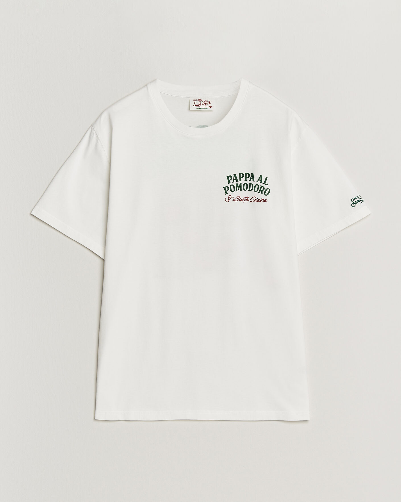 Mies | T-paidat | MC2 Saint Barth | Back Printed Cotton T-Shirt Pappa Pomodoro