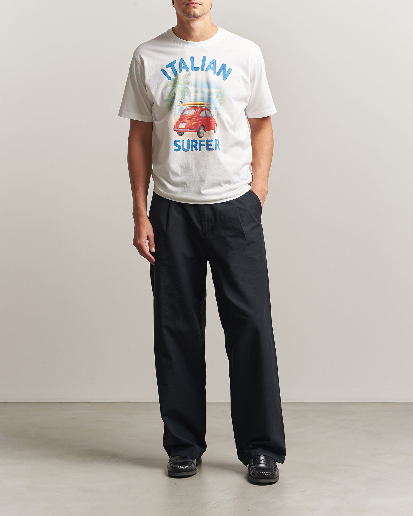 Mies | T-paidat | MC2 Saint Barth | Printed Cotton T-Shirt Italian Surfer