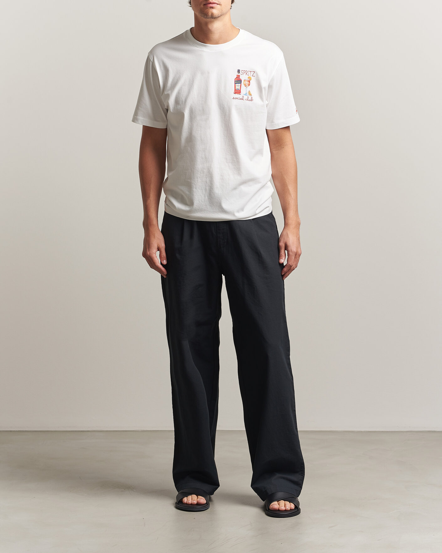 Mies | T-paidat | MC2 Saint Barth | Printed Cotton T-Shirt Social Spritz