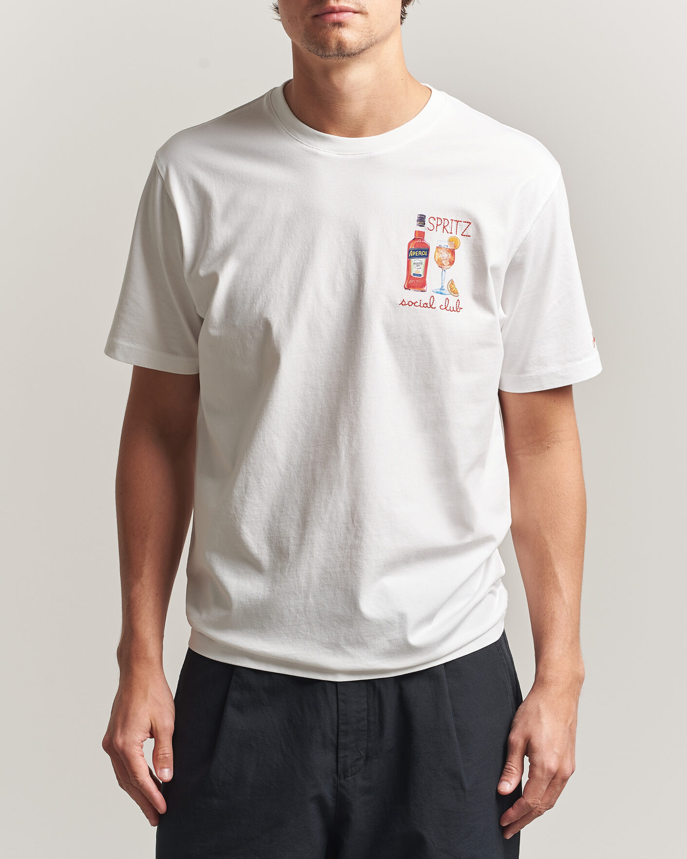 Mies | T-paidat | MC2 Saint Barth | Printed Cotton T-Shirt Social Spritz
