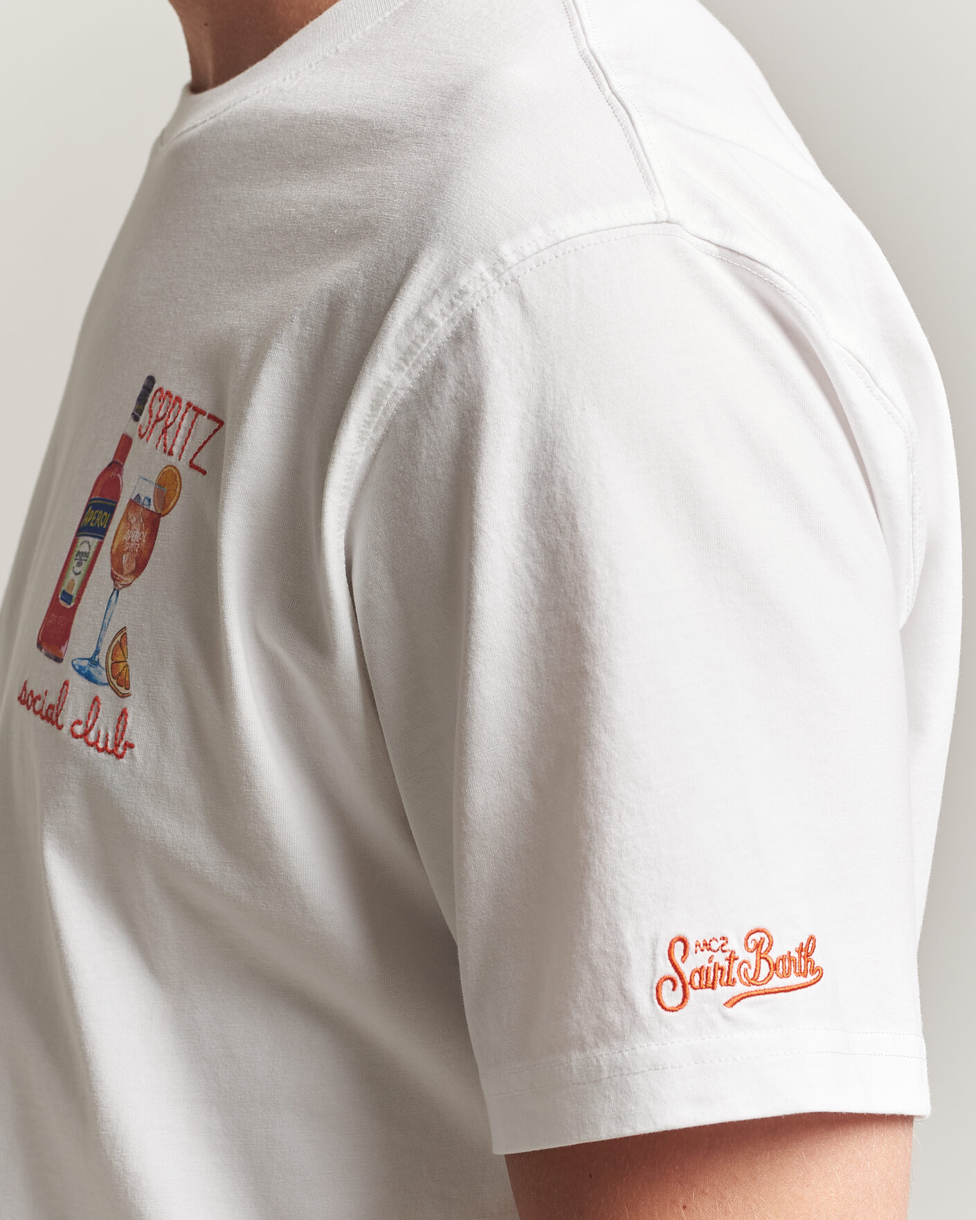 Mies | T-paidat | MC2 Saint Barth | Printed Cotton T-Shirt Social Spritz