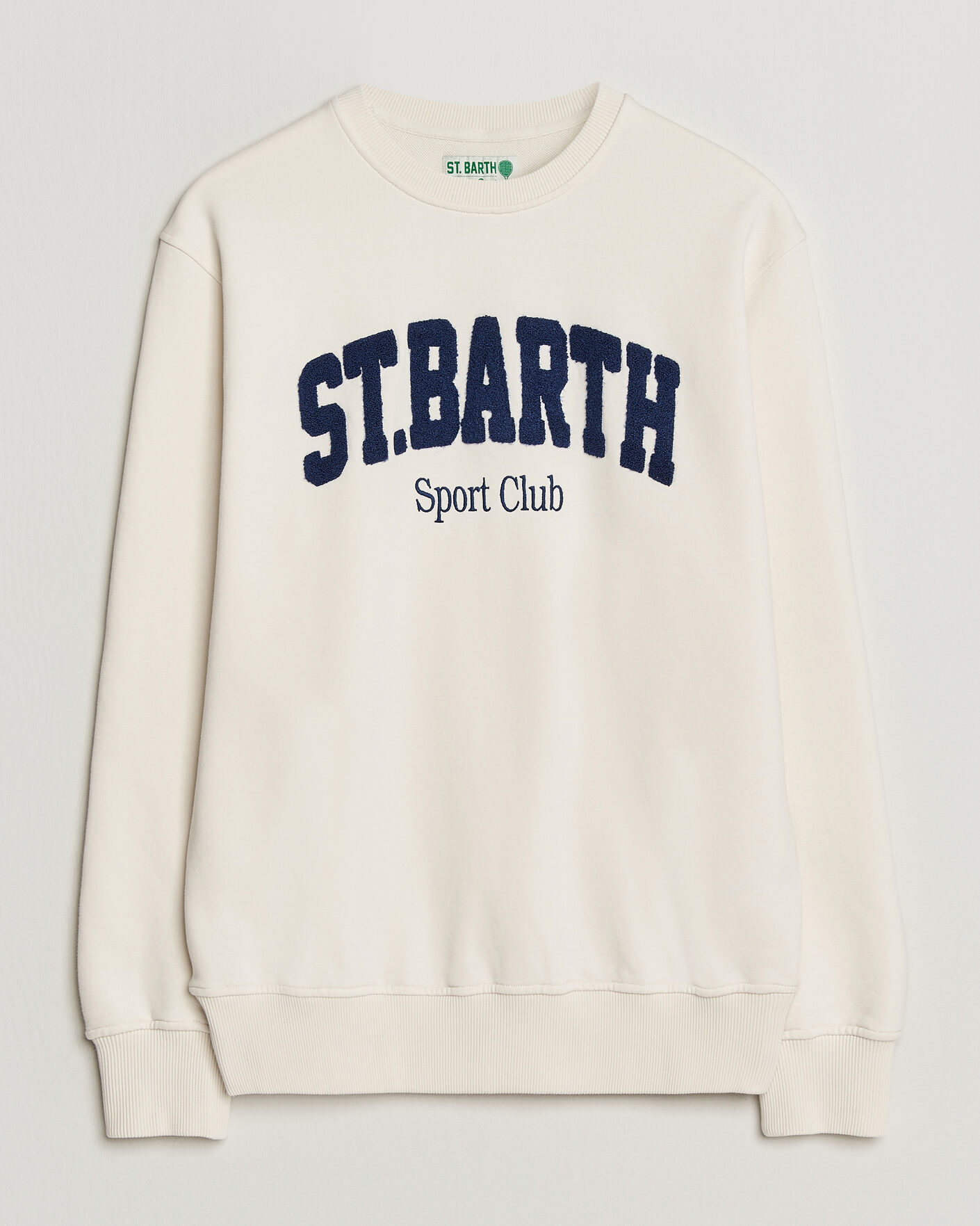 Mies | Puserot | MC2 Saint Barth | Terry Cotton Logo Sweatshirt Off White
