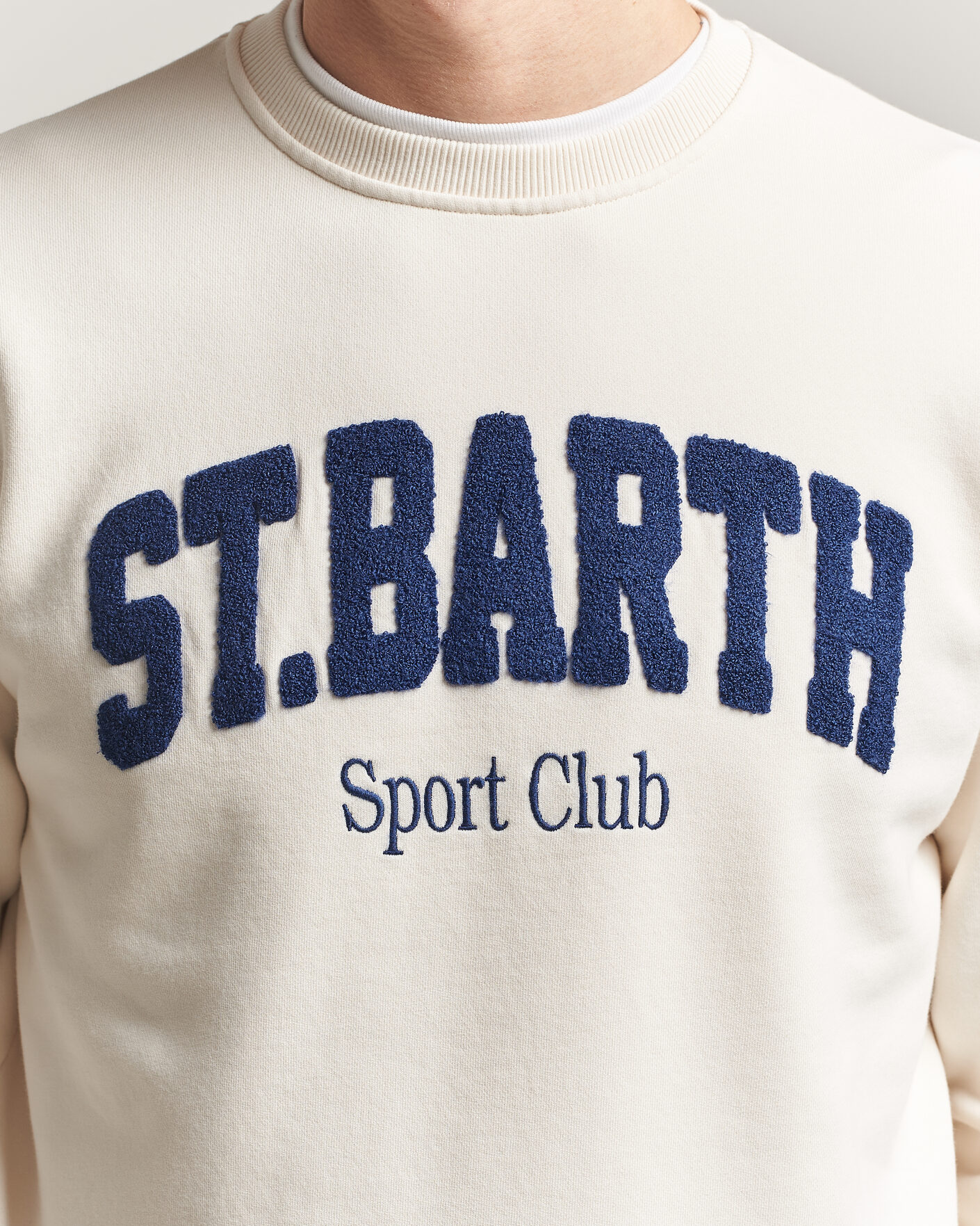 Mies | Puserot | MC2 Saint Barth | Terry Cotton Logo Sweatshirt Off White