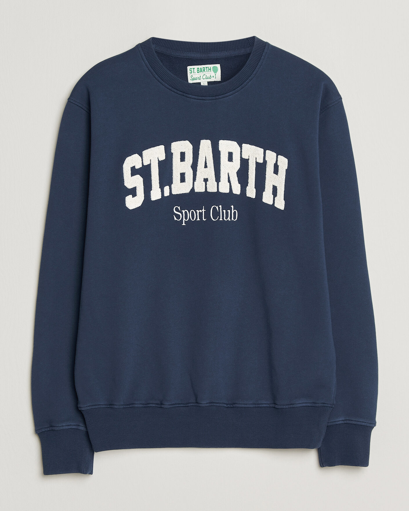 Mies | Puserot | MC2 Saint Barth | Terry Cotton Logo Sweatshirt Navy