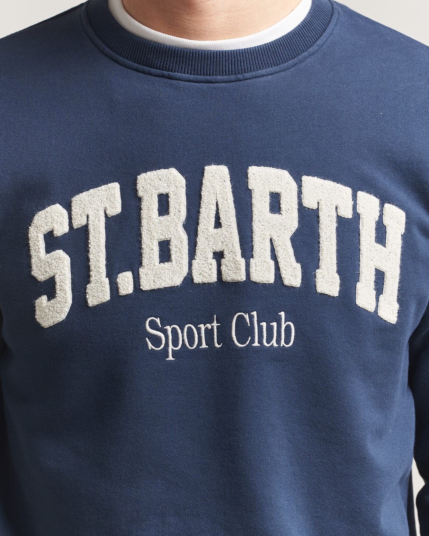 Mies | Puserot | MC2 Saint Barth | Terry Cotton Logo Sweatshirt Navy