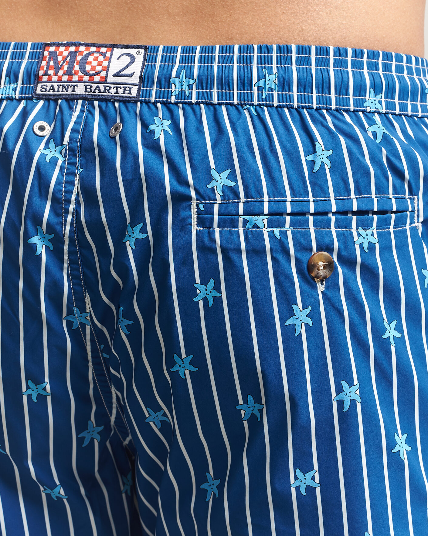 Mies | Uimahousut | MC2 Saint Barth | Printed Swim Shorts Blue Starfish