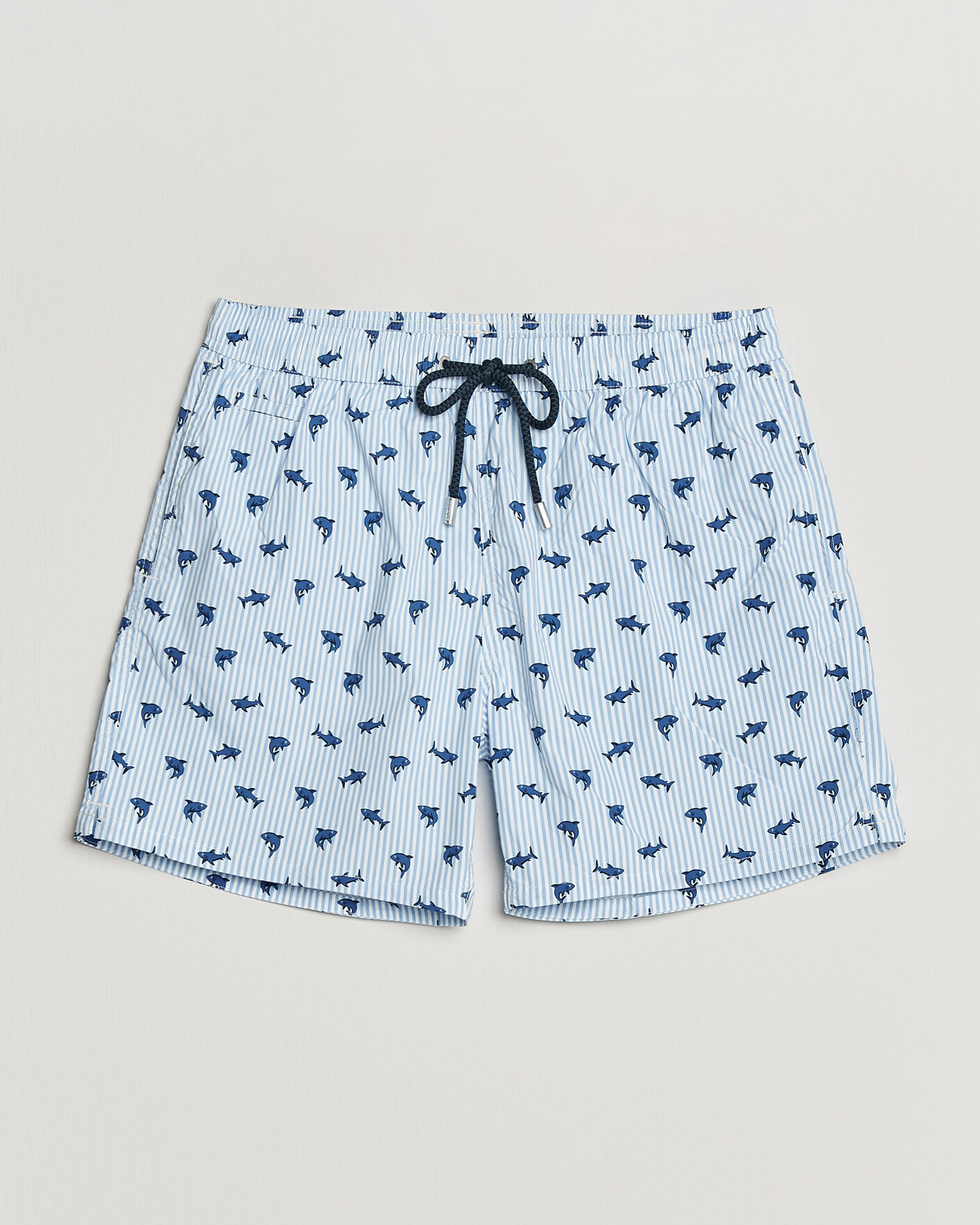 Mies | Uimahousut | MC2 Saint Barth | Printed Swim Shorts Blue Sharks
