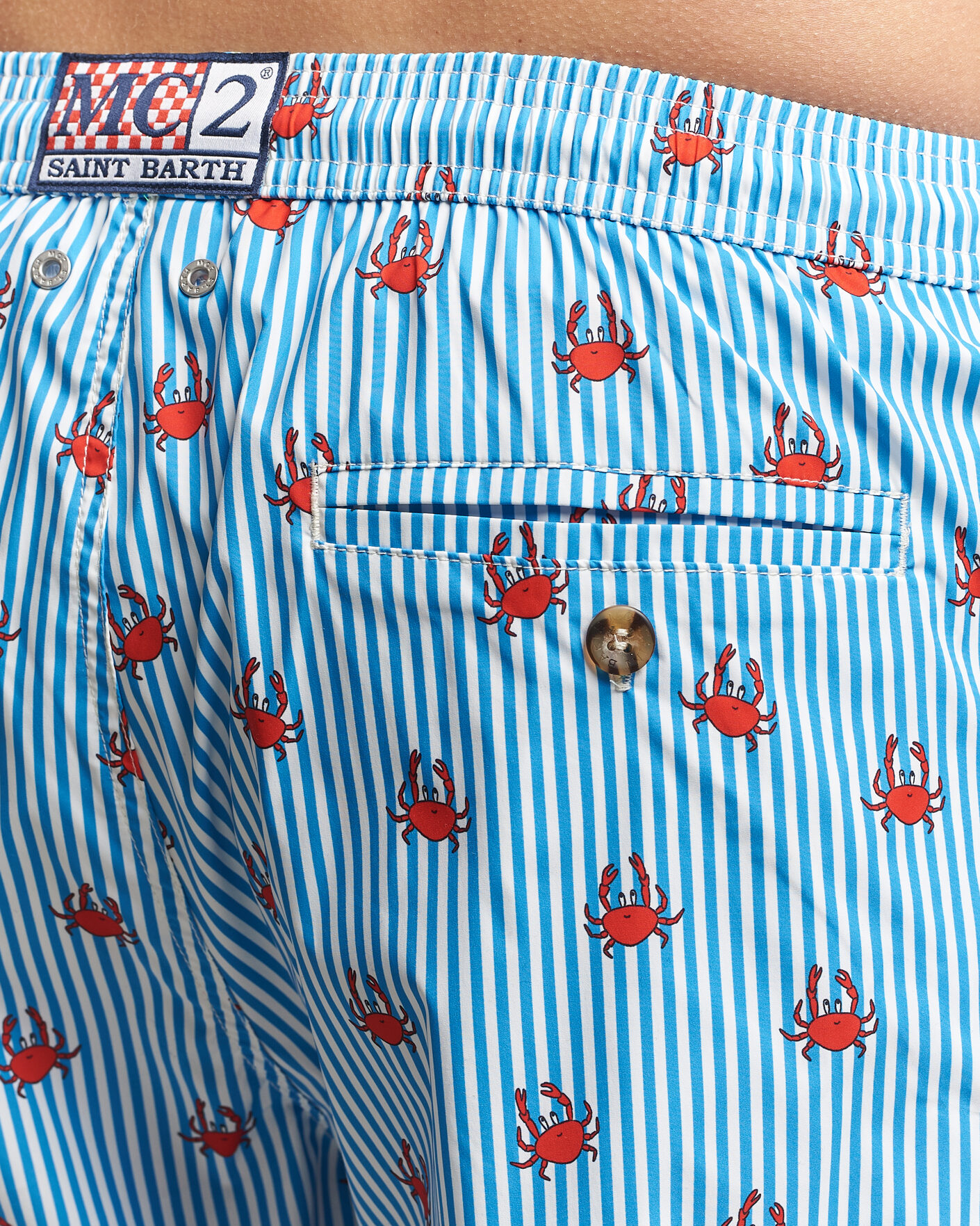 Mies | Uimahousut | MC2 Saint Barth | Printed Swim Shorts Blue Crabs