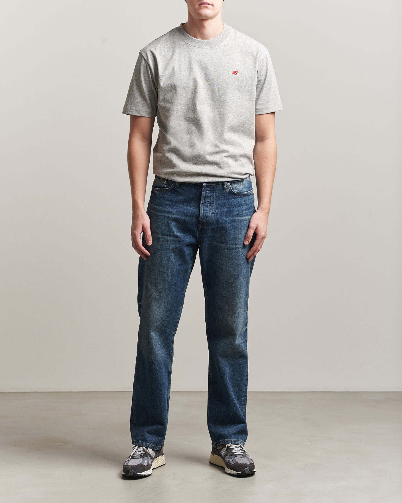 Mies | T-paidat | New Balance Made In US & UK | New Balance Made In USA Core T-Shirt Athletic Grey