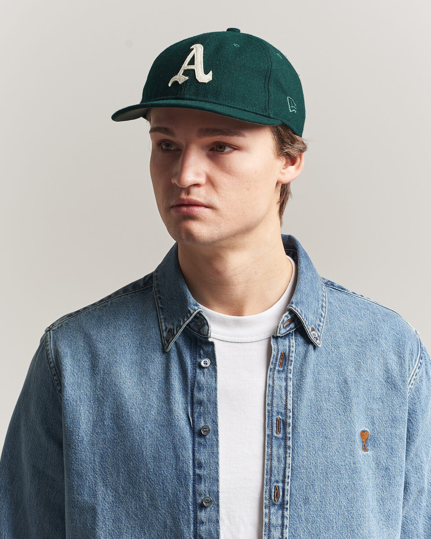 Mies | Päähineet | New Era | Retro Crown 9Fifty Melton Wool Cap Oakland Athletics