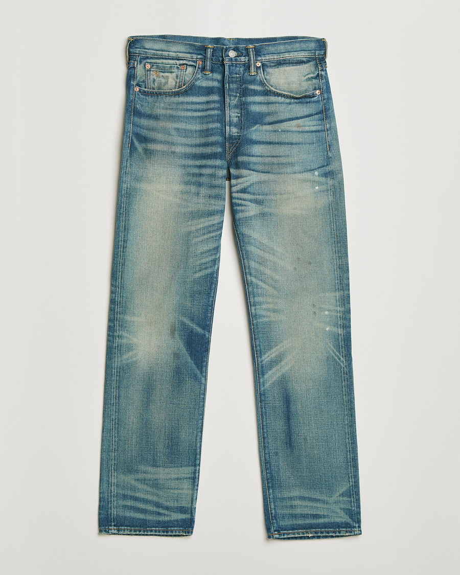 Mies | Farkut | RRL | Straight Fit 5-Pocket Denim Milner Wash
