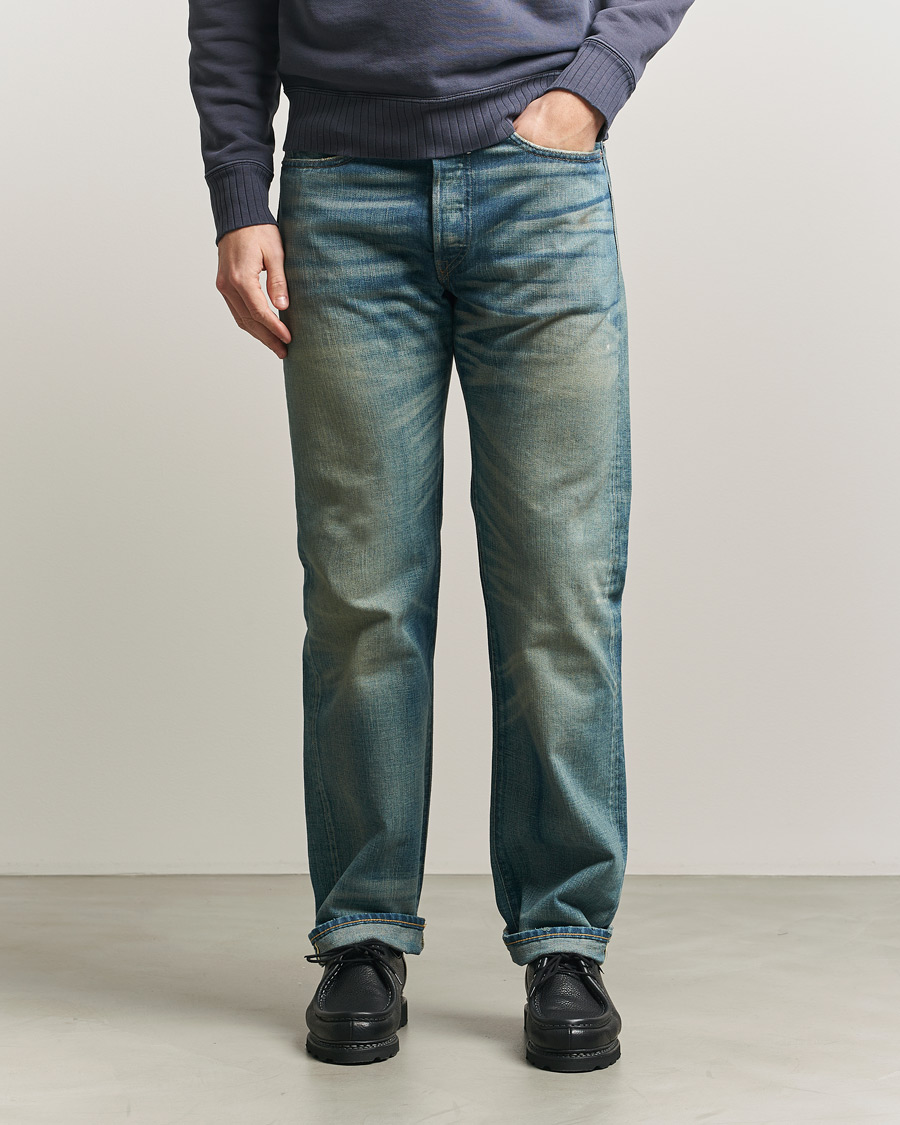 Mies | Farkut | RRL | Straight Fit 5-Pocket Denim Milner Wash