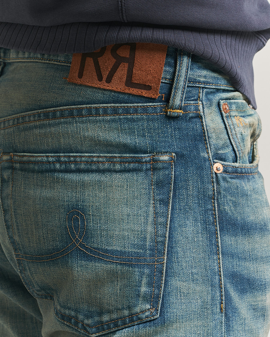 Mies | Farkut | RRL | Straight Fit 5-Pocket Denim Milner Wash