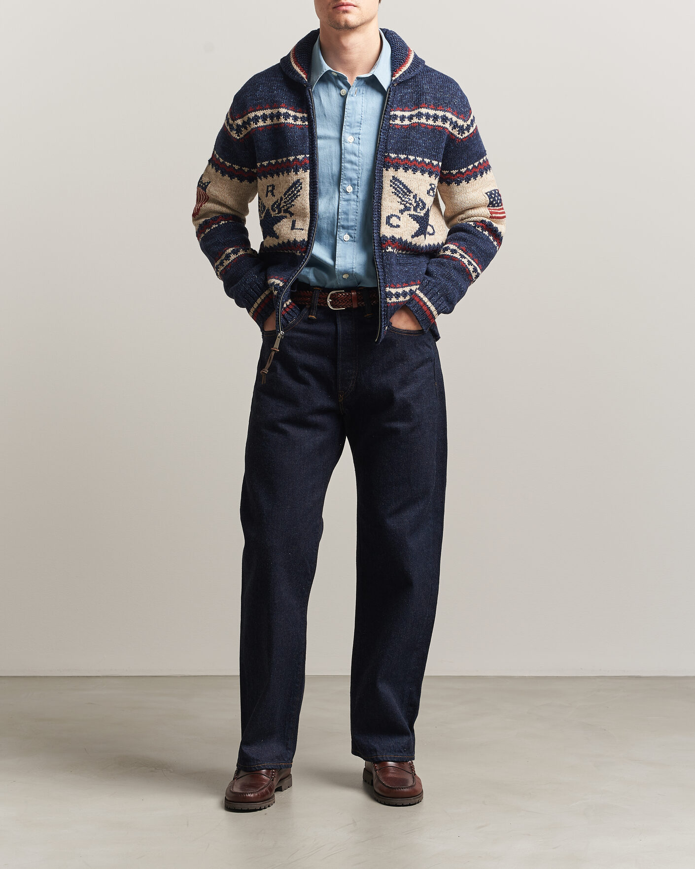Mies | Farkut | RRL | Vintage Fit 5-Pocket Denim East/West Rinse