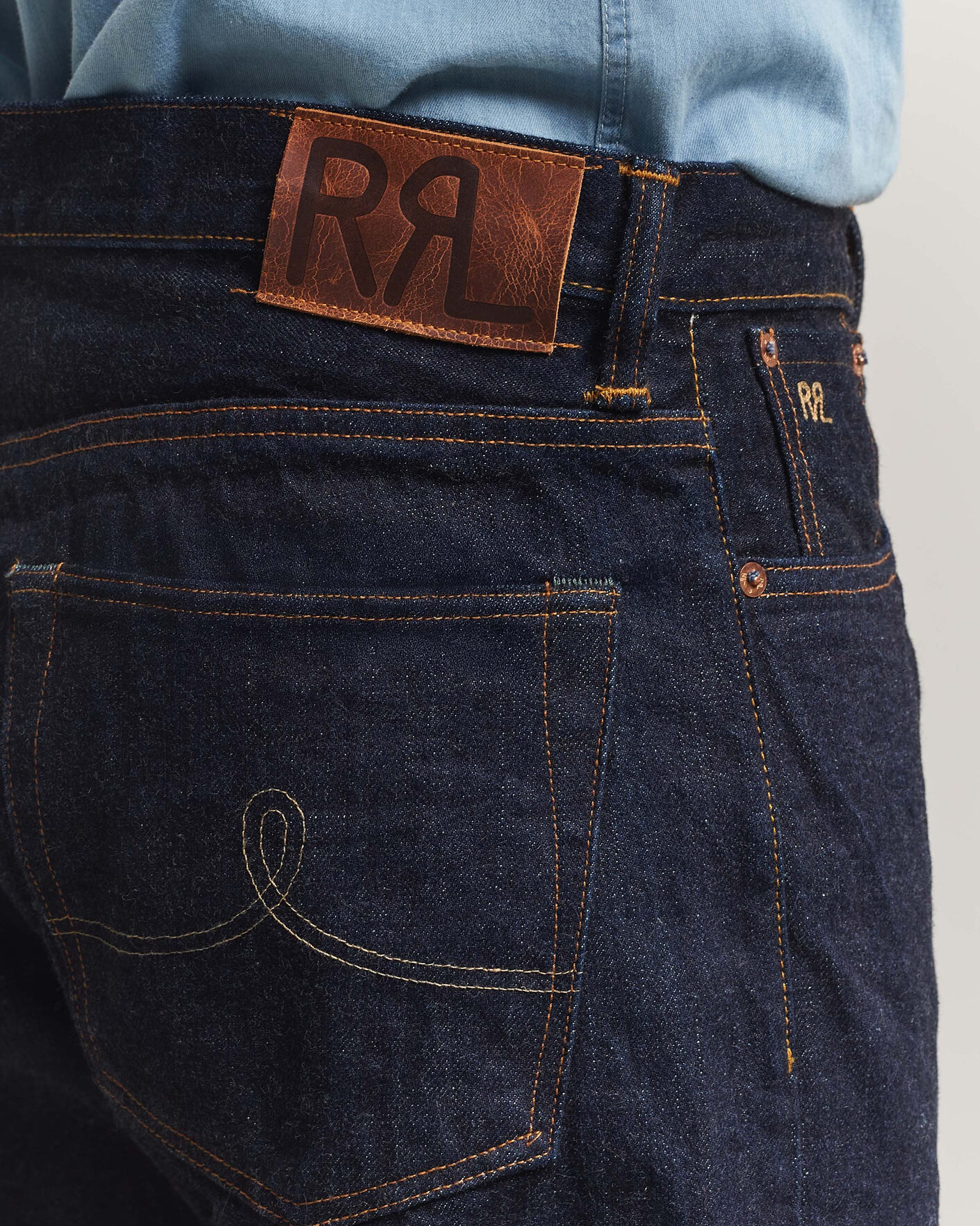 Mies | Farkut | RRL | Vintage Fit 5-Pocket Denim East/West Rinse