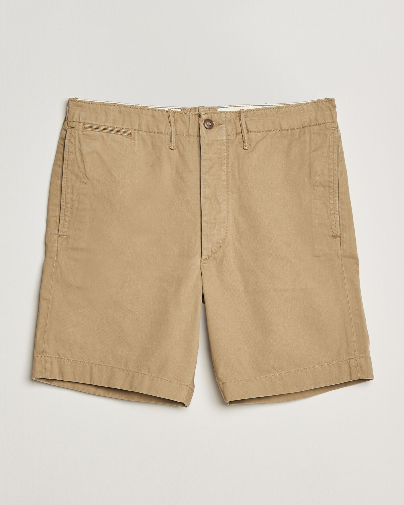 Mies | Shortsit | RRL | Officers Flat Shorts New Military Khaki