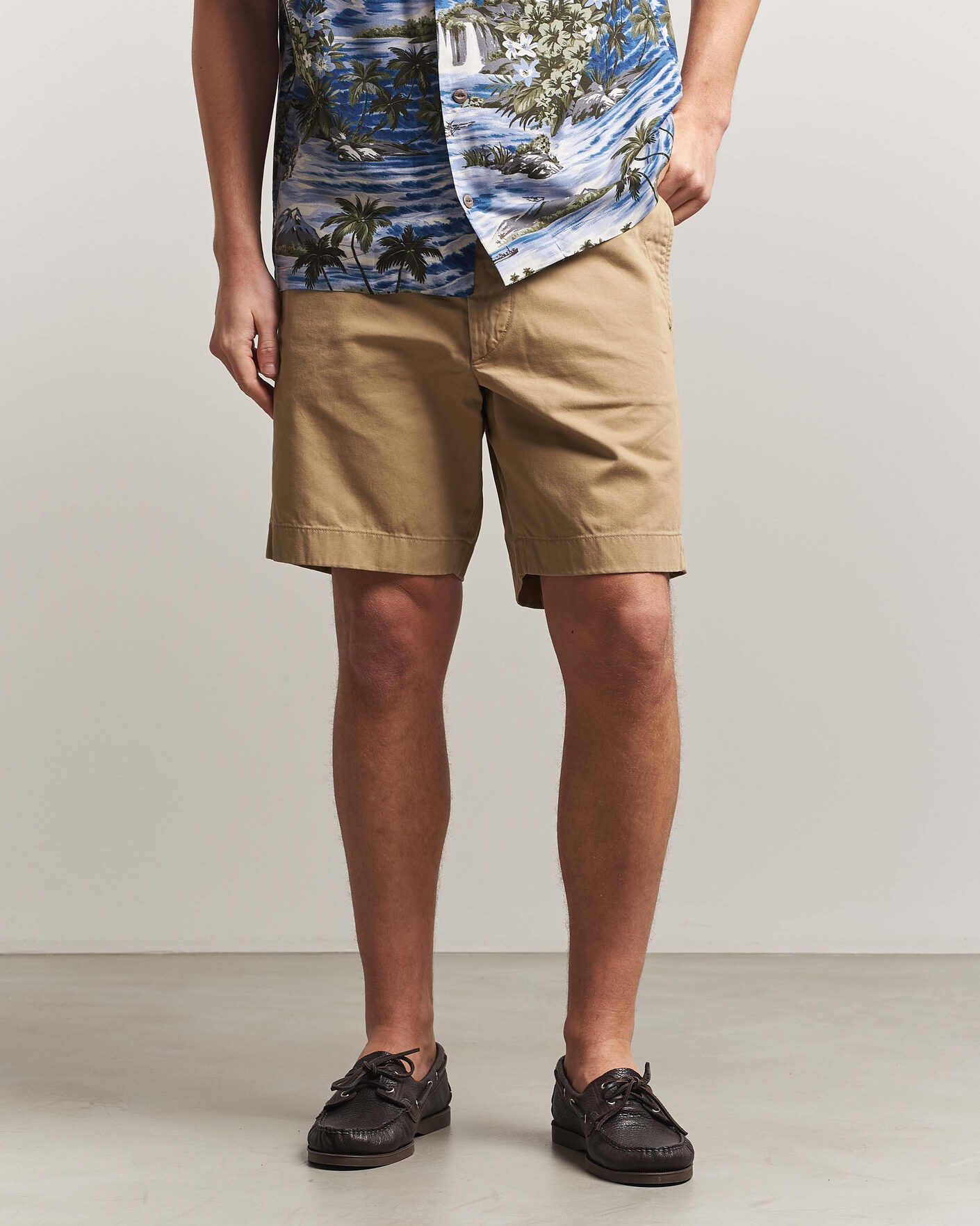 Mies | Shortsit | RRL | Officers Flat Shorts New Military Khaki