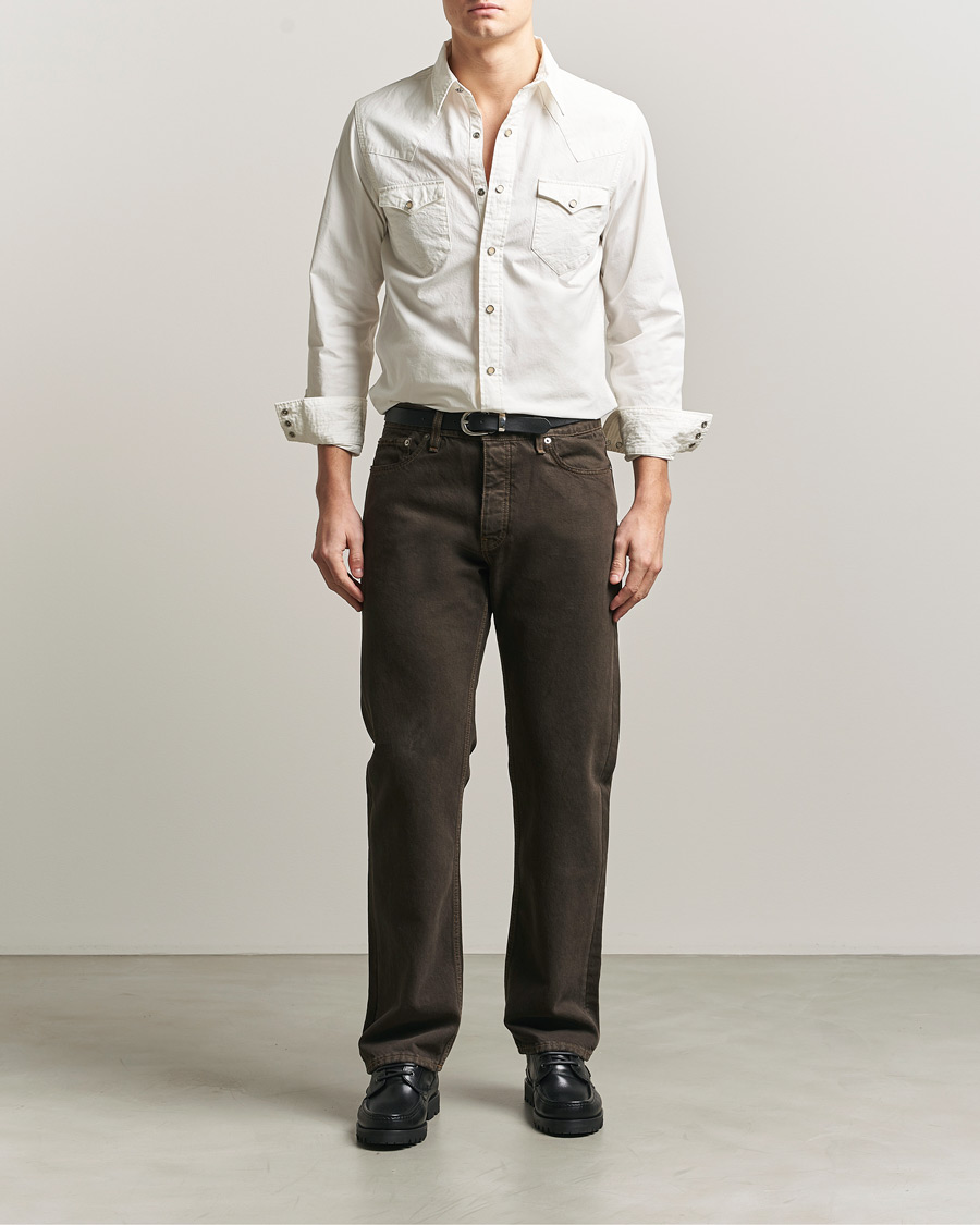 Mies | Kauluspaidat | RRL | Buffalo Western Shirt White