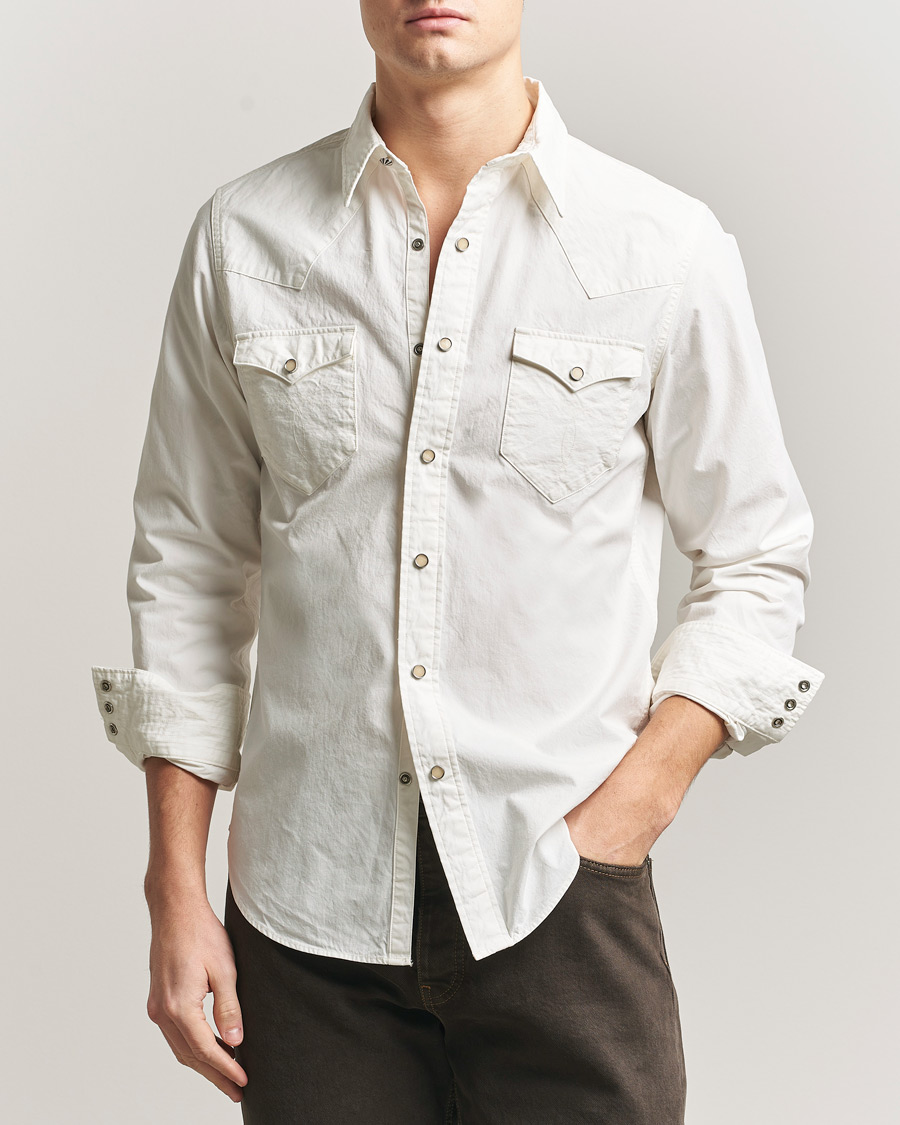 Mies | Kauluspaidat | RRL | Buffalo Western Shirt White