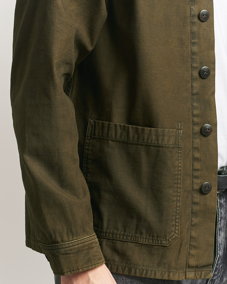Mies | Kauluspaidat | RRL | Asher Overshirt Washed Brown