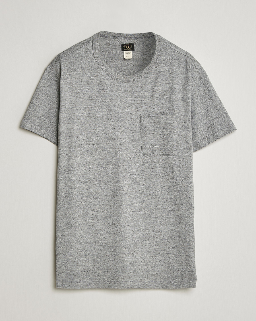 Mies | T-paidat | RRL | 2-Pack Pocket Tee Heather Grey