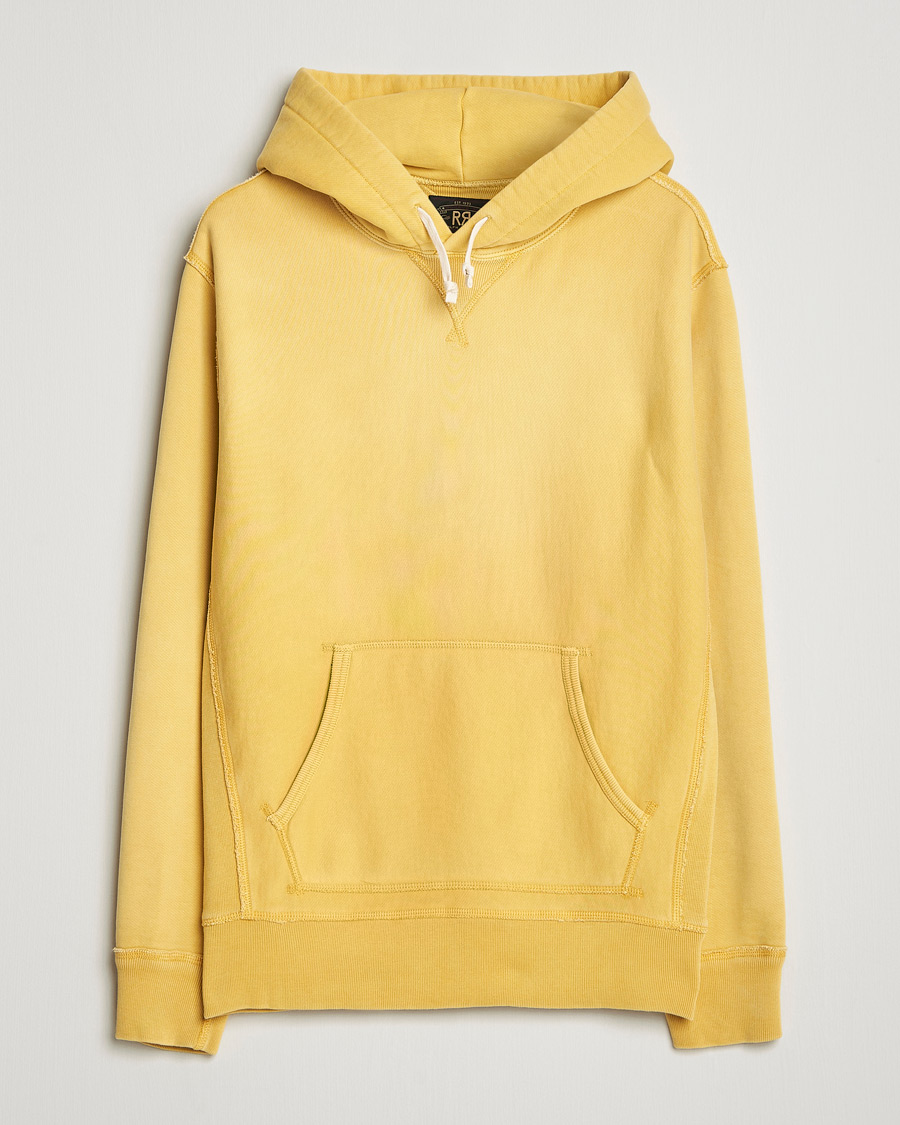 Mies | Puserot | RRL | Hooded Sweatshirt Campus Yellow