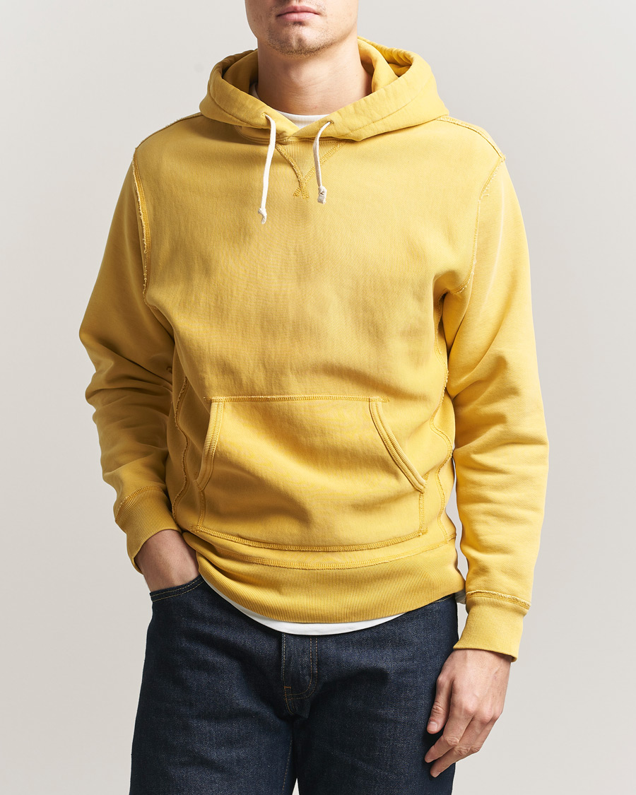 Mies | Puserot | RRL | Hooded Sweatshirt Campus Yellow