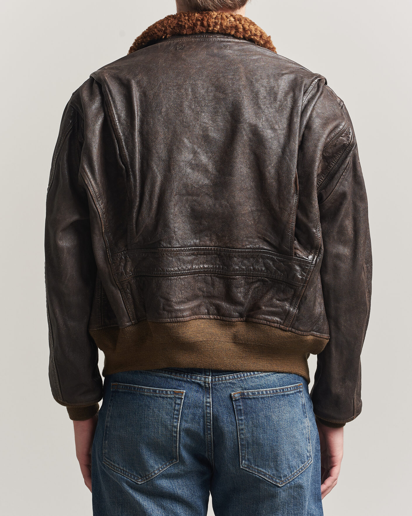 Mies | Takit | RRL | Pratt Leather Jacket Vintage Brown