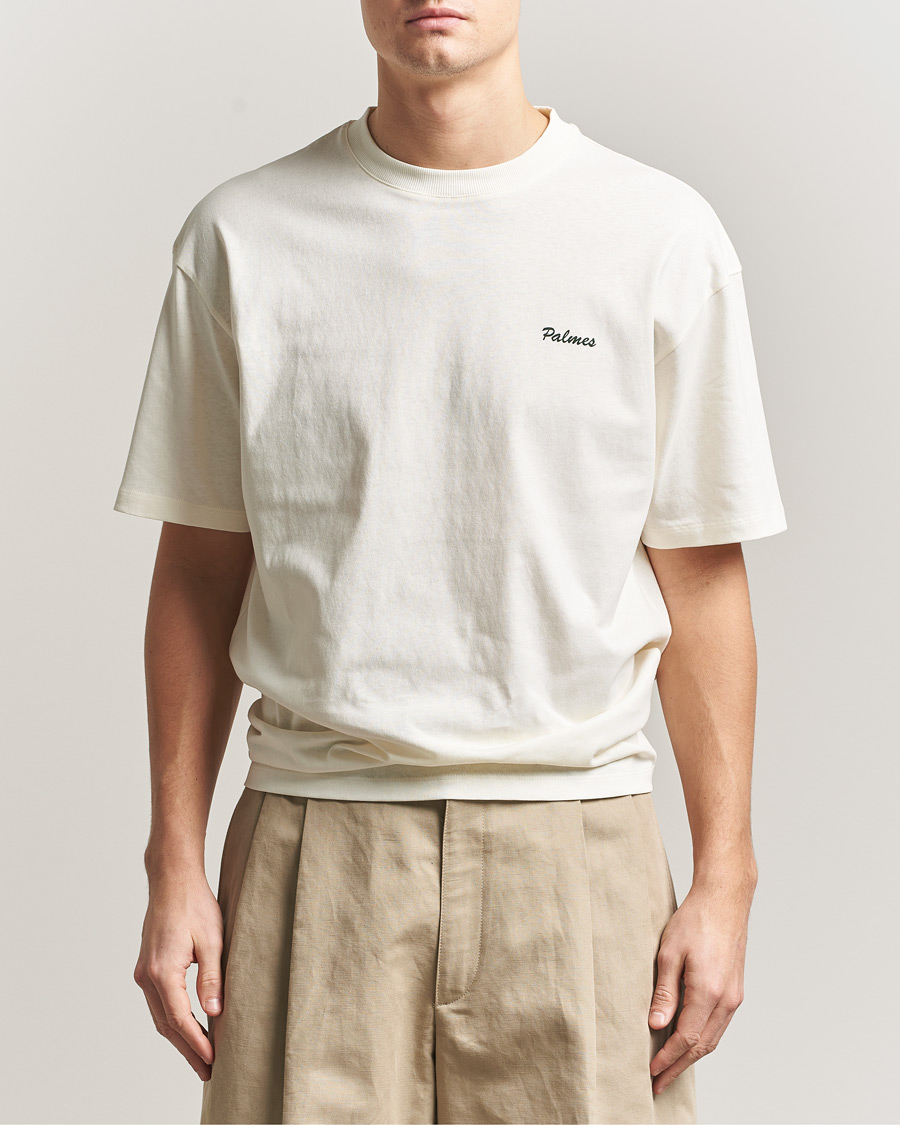 Mies | T-paidat | Palmes | Stitch T-Shirt Off White