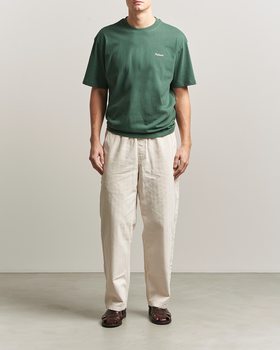 Mies | T-paidat | Palmes | Stitch T-Shirt Dark Green