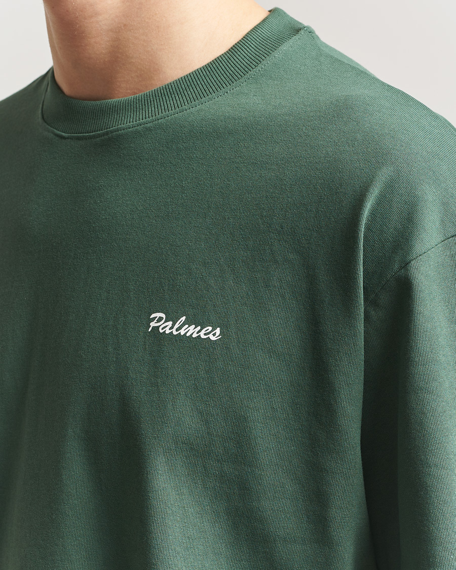 Mies | T-paidat | Palmes | Stitch T-Shirt Dark Green