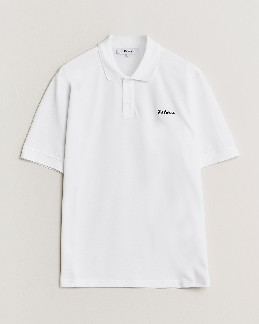 Mies | Pikeet | Palmes | Stitch Piquet Polo White