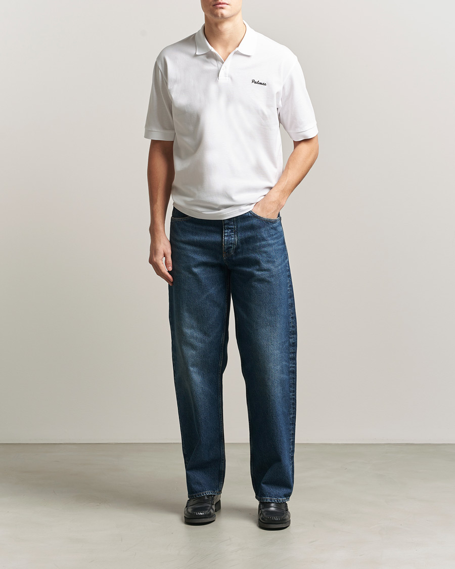 Mies | Pikeet | Palmes | Stitch Piquet Polo White
