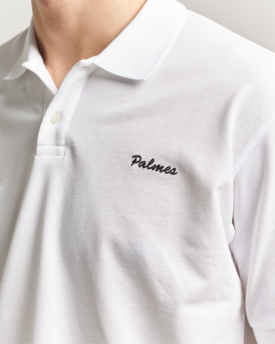 Mies | Pikeet | Palmes | Stitch Piquet Polo White