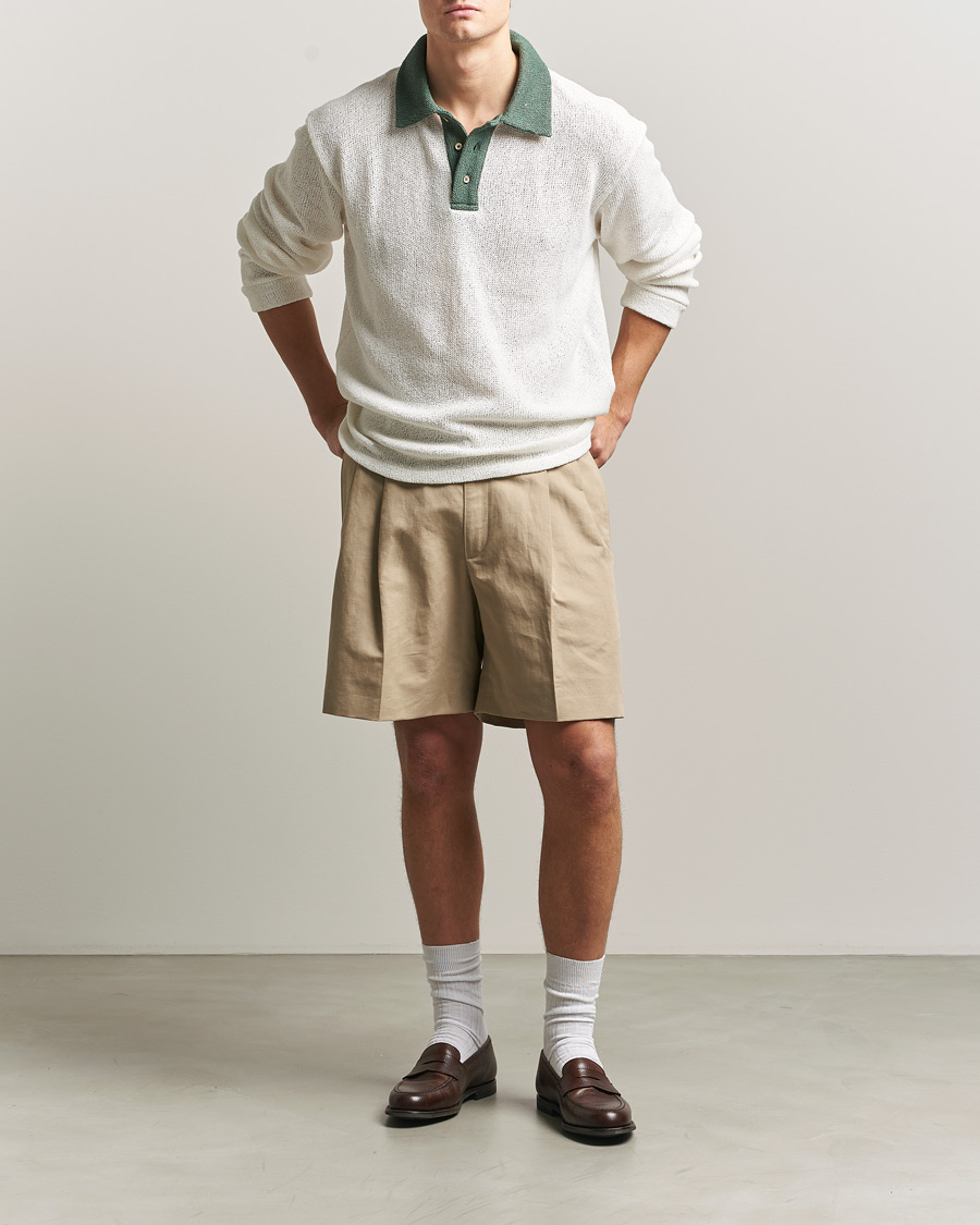 Mies | Puserot | Palmes | Knitted Rugby Off White