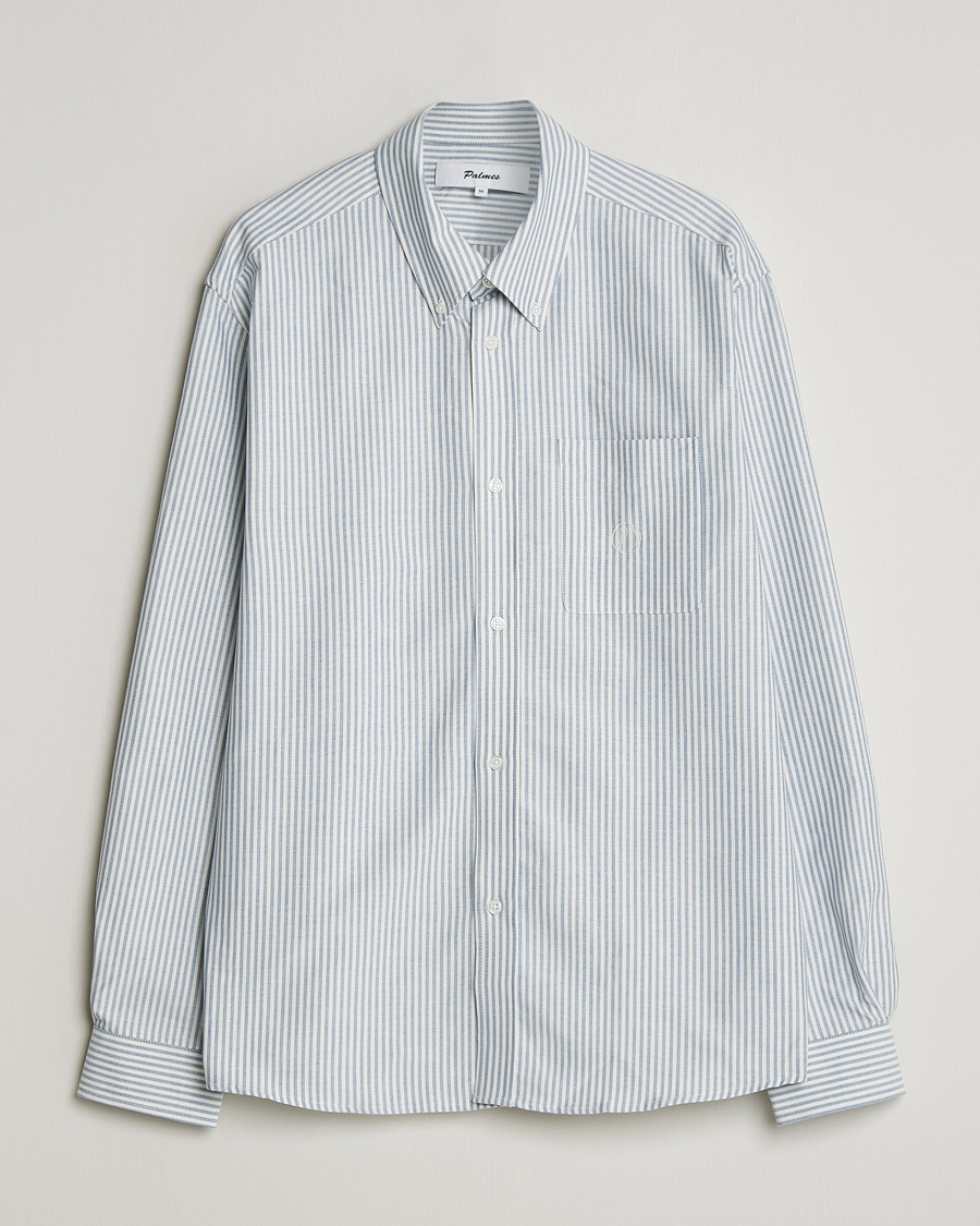 Mies | Kauluspaidat | Palmes | Deuce Oxford Shirt Light Blue Stripe