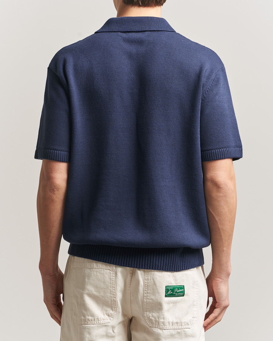 Mies | Pikeet | Palmes | Cotton Knit Polo Navy