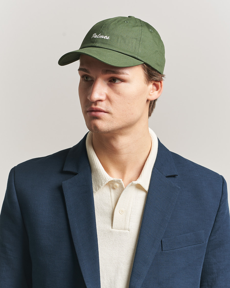 Mies | Päähineet | Palmes | Stitch 6-Panel Cap Dark Green