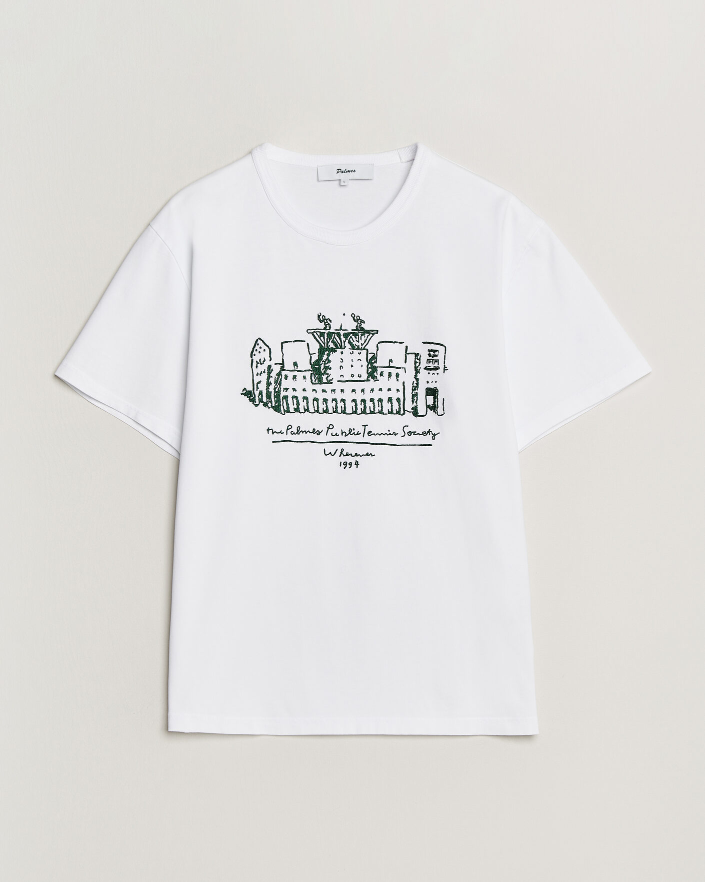 Mies | T-paidat | Palmes | Public T-Shirt White