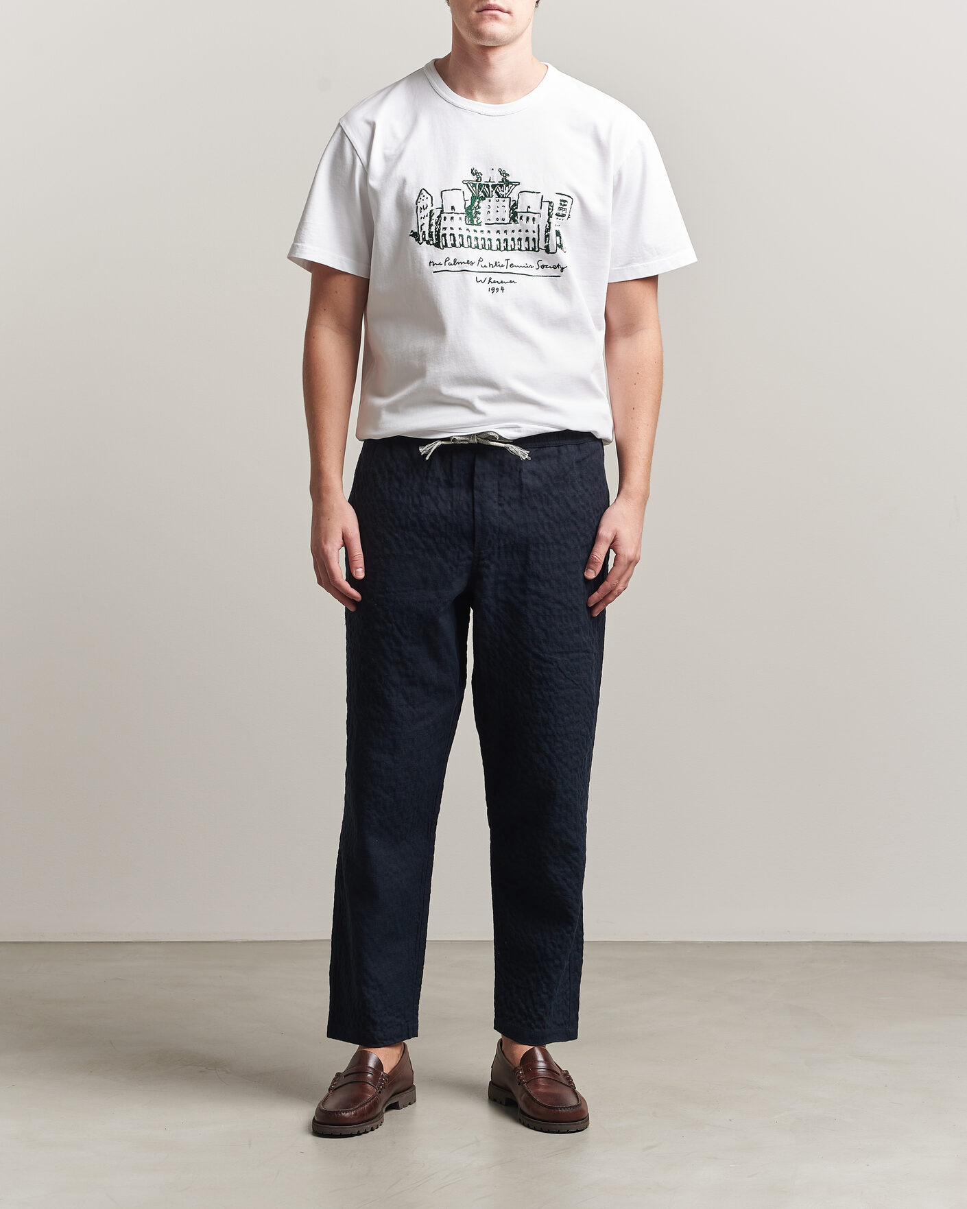 Mies | T-paidat | Palmes | Public T-Shirt White
