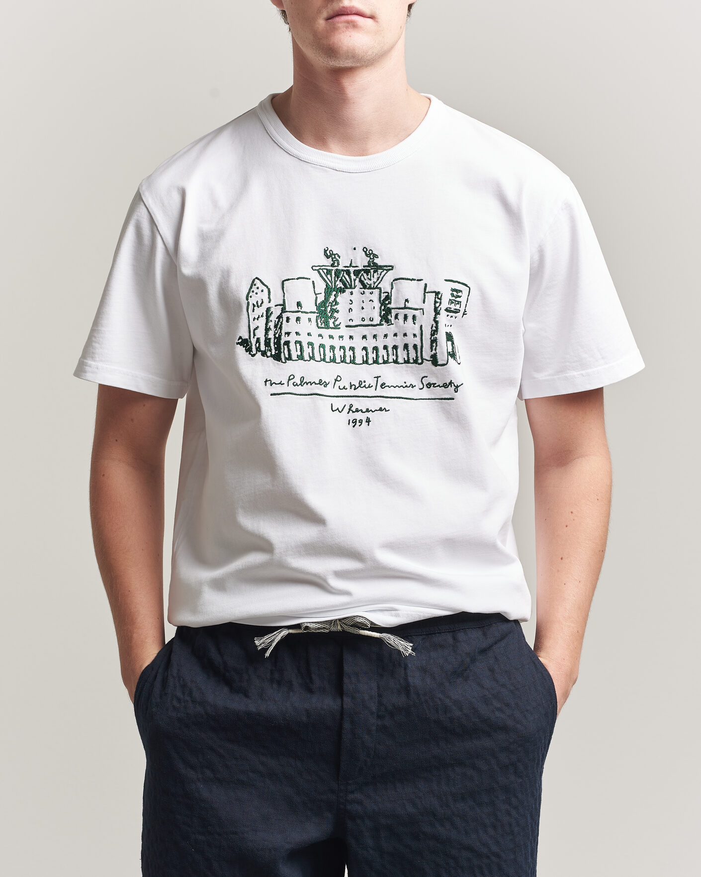 Mies | T-paidat | Palmes | Public T-Shirt White