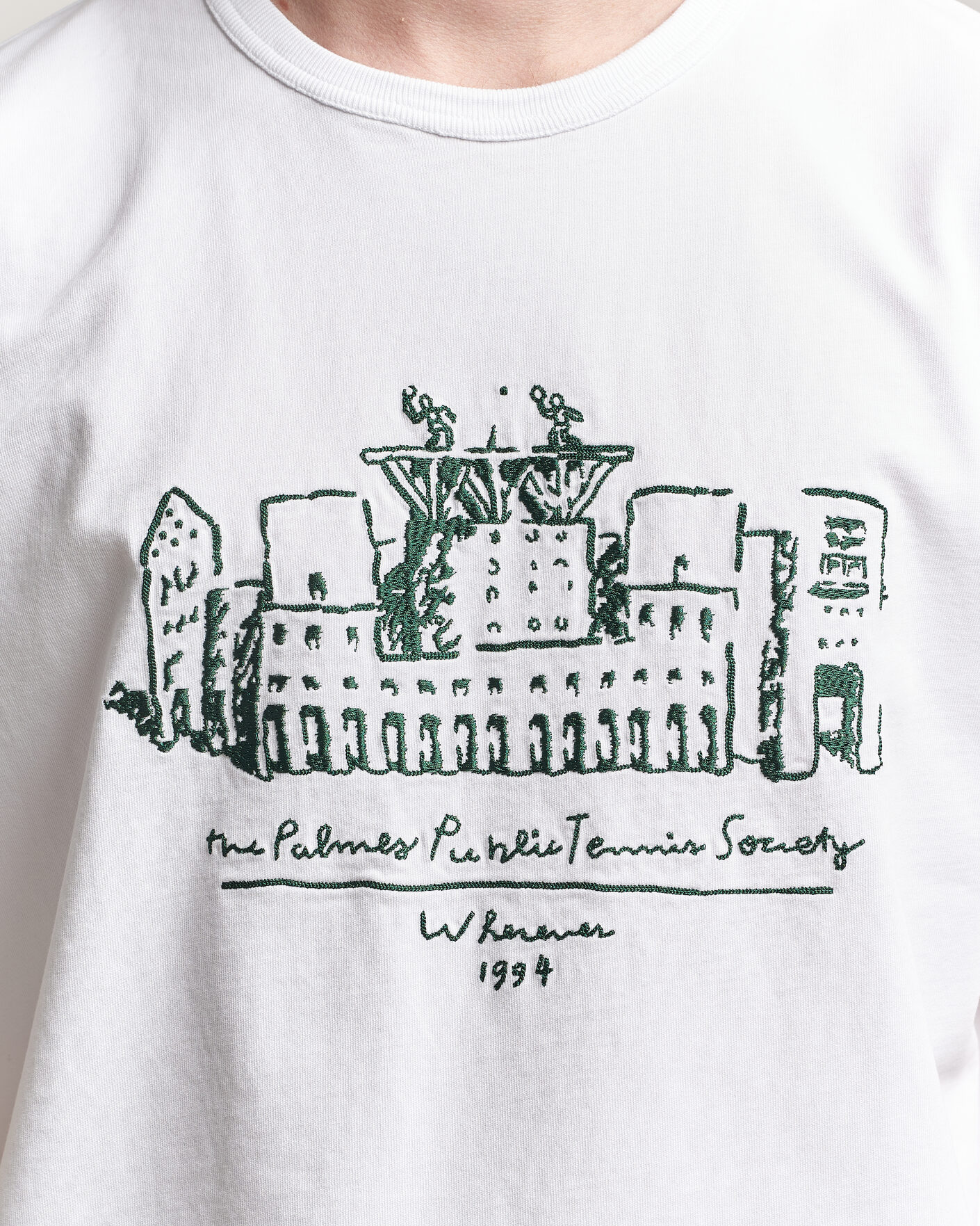 Mies | T-paidat | Palmes | Public T-Shirt White