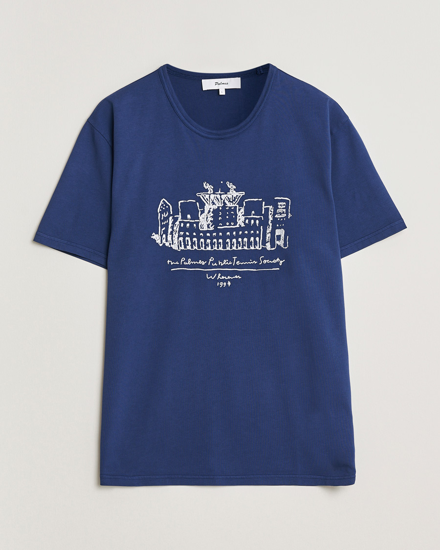 Mies | T-paidat | Palmes | Public T-Shirt Blue